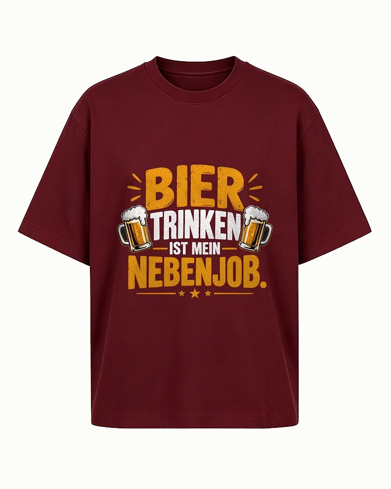 Bier Trinken Ist Mein Nebenjob. men's T-shirt view 7