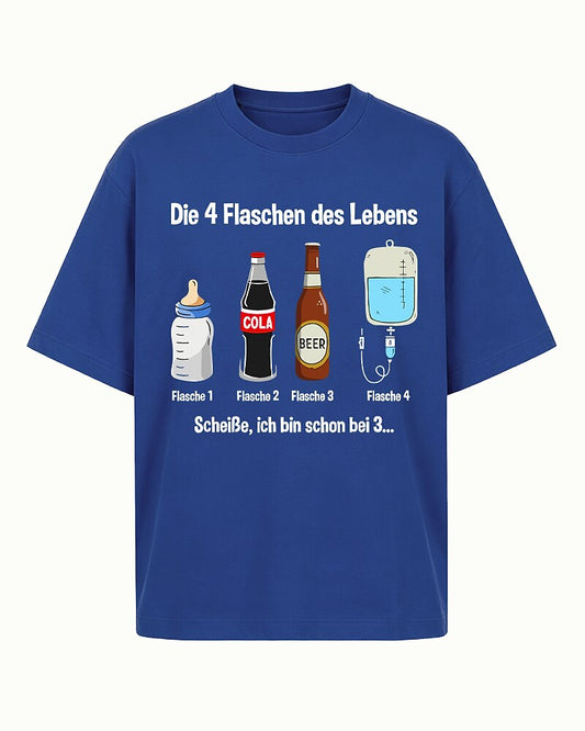 German Die Vier Flaschen des Lebens with Baby Bottle Cola Beer IV Bag Graphic T-Shirt - product image 1