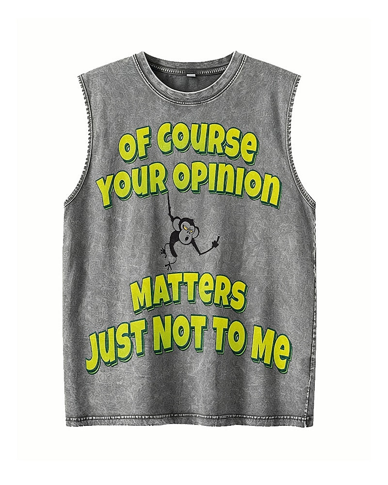 Of Course Your Opinion Matters - Washed Cotton Tank Top - product image 4