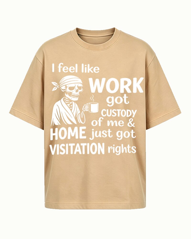 Work Got Custody of Me men's graphic T-shirt alternate view 6