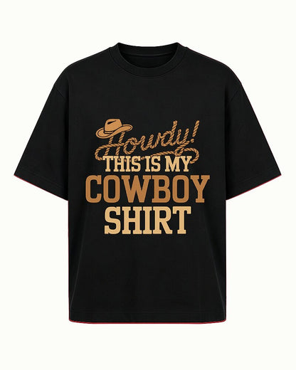 Howdy! This Is My Cowboy Shirt men's graphic T-shirt alternate view 6