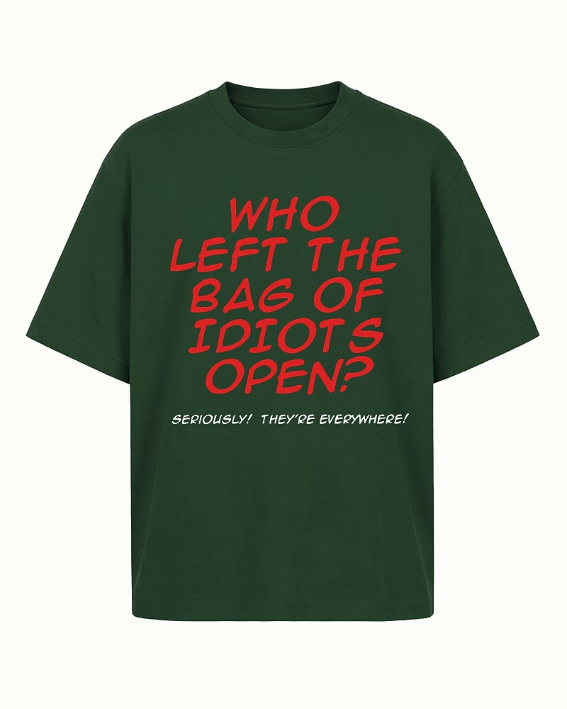 Who Left the Bag of Idiots Open Graphic T-Shirt - product image 4