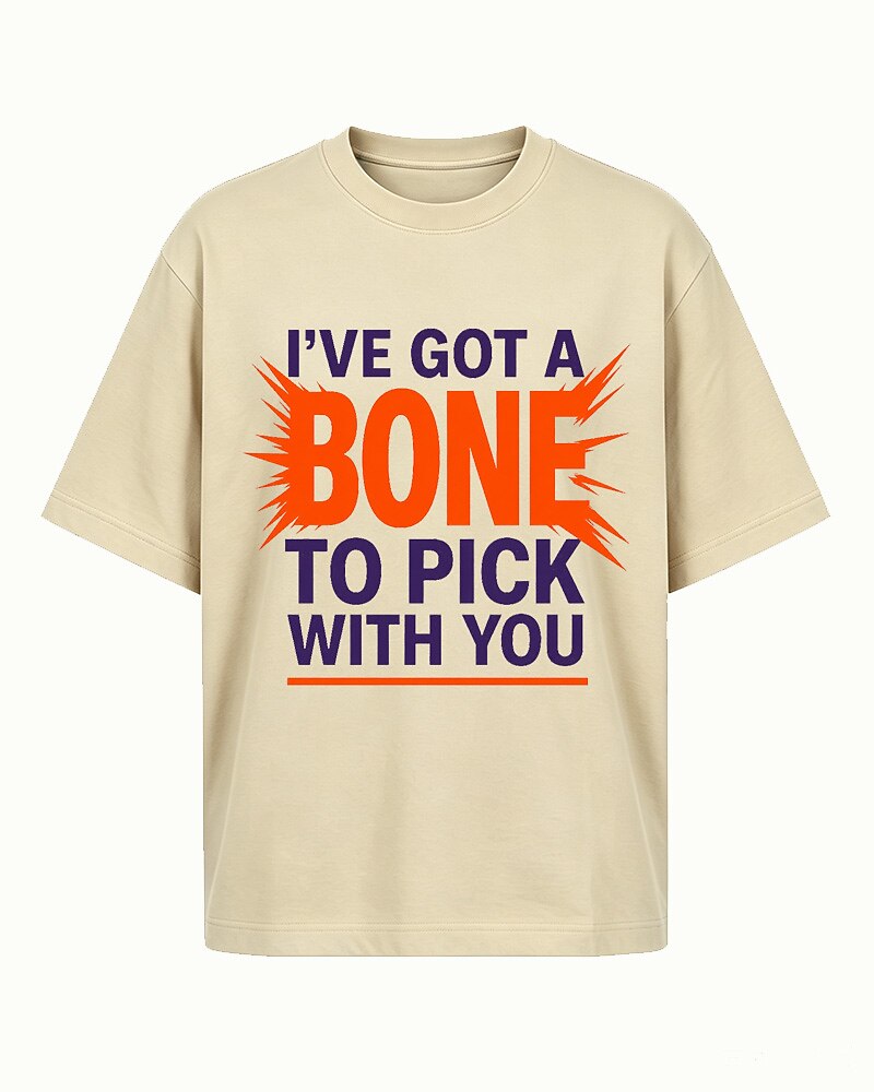 I've Got a Bone to Pick With You men's graphic T-shirt alternate view 4