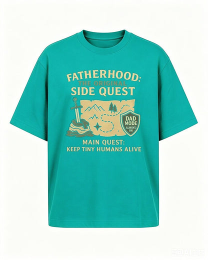 Fatherhood: The Original Side Quest men's T-shirt view 6