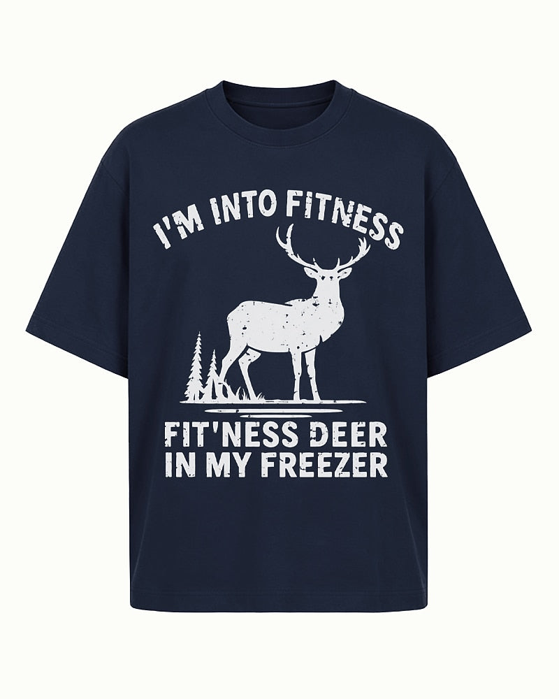 I'm Into Fitness, Fitness Deer in My Freezer men's T-shirt