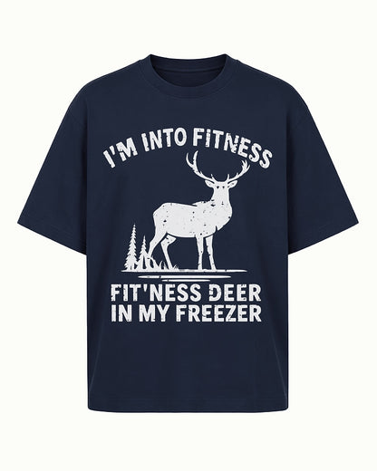 I'm Into Fitness, Fitness Deer in My Freezer men's T-shirt