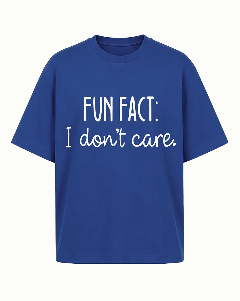 Fun Fact I Don't Care Graphic T-Shirt - product image 2