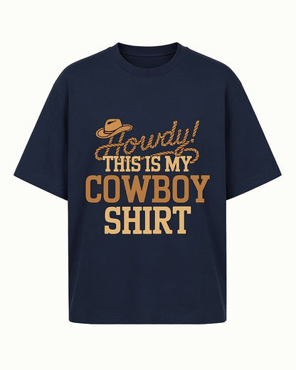 Howdy! This Is My Cowboy Shirt men's graphic T-shirt alternate view 4