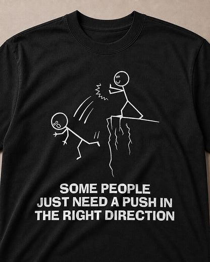 Some People Just Need a Push men's graphic T-shirt alternate view 2
