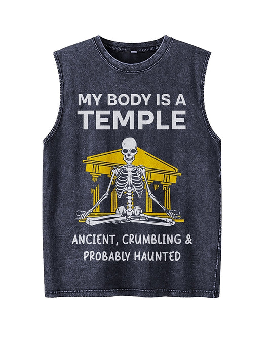 Mon corps est un temple : ancien, qui s'effrite, probablement maudit ou hanté - image du produit 1