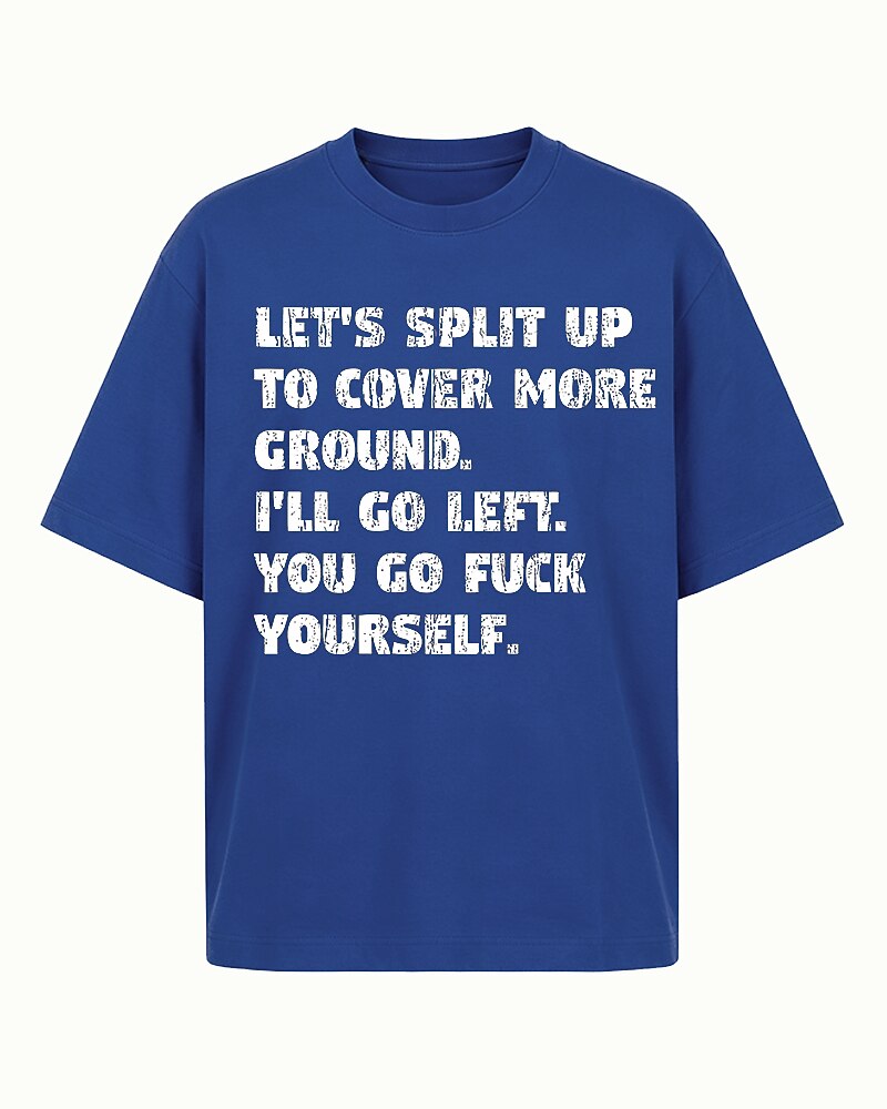 Let's Split Up I'll Go Left Graphic T-Shirt - product image 2