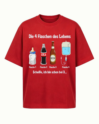 German Die Vier Flaschen des Lebens with Baby Bottle Cola Beer IV Bag Graphic T-Shirt - product image 2
