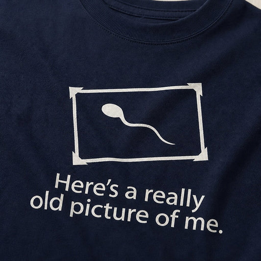 Here's a Really Old Picture of Me men's graphic T-shirt view 2