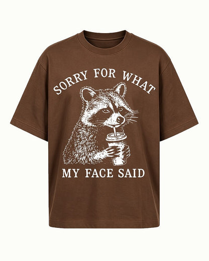 Sorry for What My Face Said men's graphic T-shirt alternate view 6
