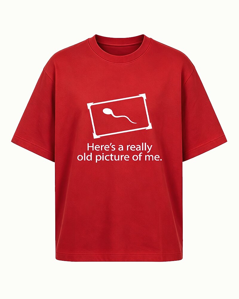 Here's a Really Old Picture of Me men's graphic T-shirt view 4