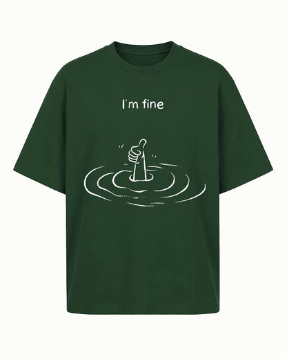I'm Fine with Drowning Hand Giving Thumbs Up Graphic T-Shirt - product image 5