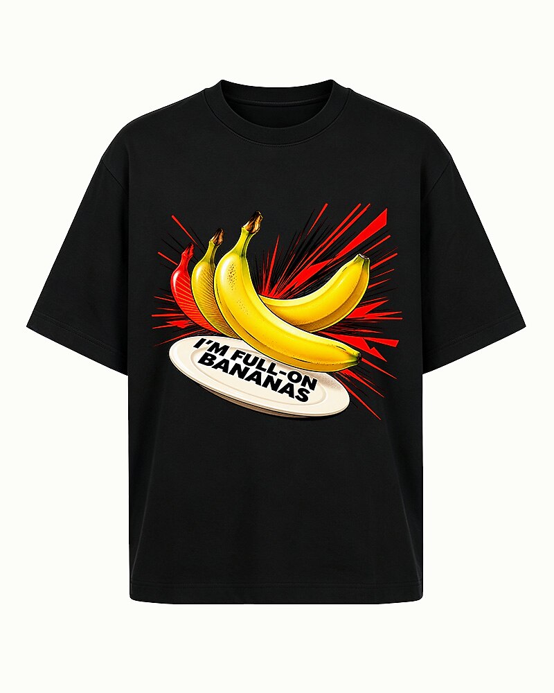 I'm Full-On Bananas men's graphic T-shirt alternate view 6