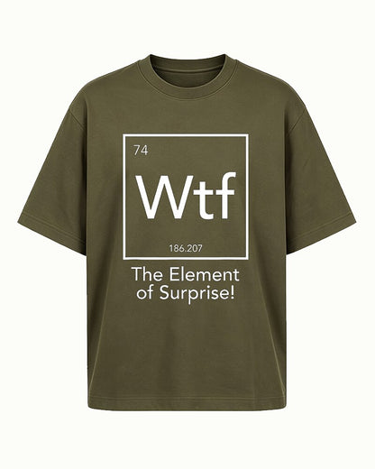 Wtf The Element of Surprise Science Periodic Table Graphic T-Shirt - product image 1
