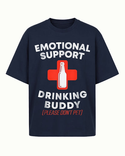 Emotional Support Drinking Buddy Please Don't Pet with Medical Cross And Beer Bottle Graphic T-Shirt - product image 5