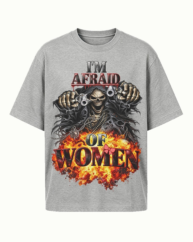 I'm Afraid of Women men's graphic T-shirt view 6