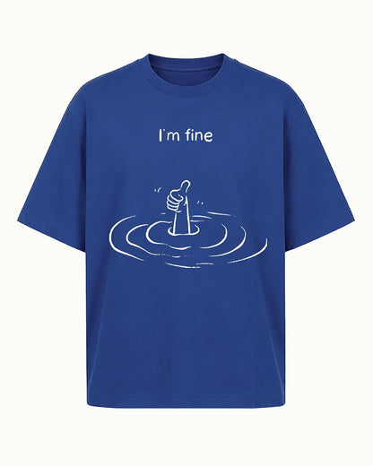 I'm Fine with Drowning Hand Giving Thumbs Up Graphic T-Shirt - product image 1