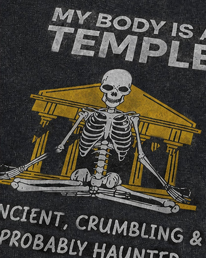 My Body Is a Temple, Ancient, Crumbling & Probably Haunted - Washed Cotton Tank Top - product image 5