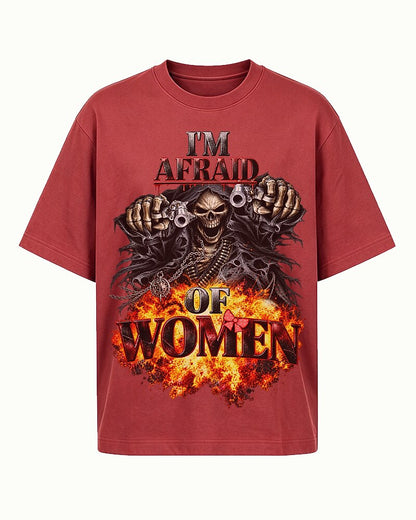 I'm Afraid of Women men's graphic T-shirt view 5